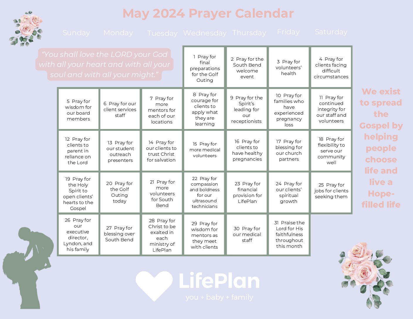May 2024 Prayer Calendar