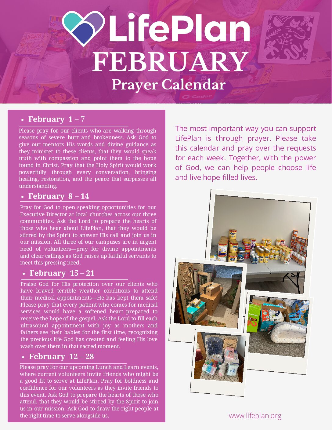 February 2026 Prayer Calendar