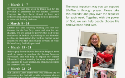 March 2026 Prayer Calendar